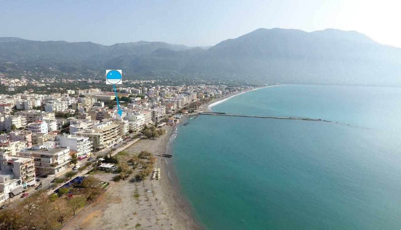 Seafront Penthouse Leo Apartment Kalamata Bagian luar foto